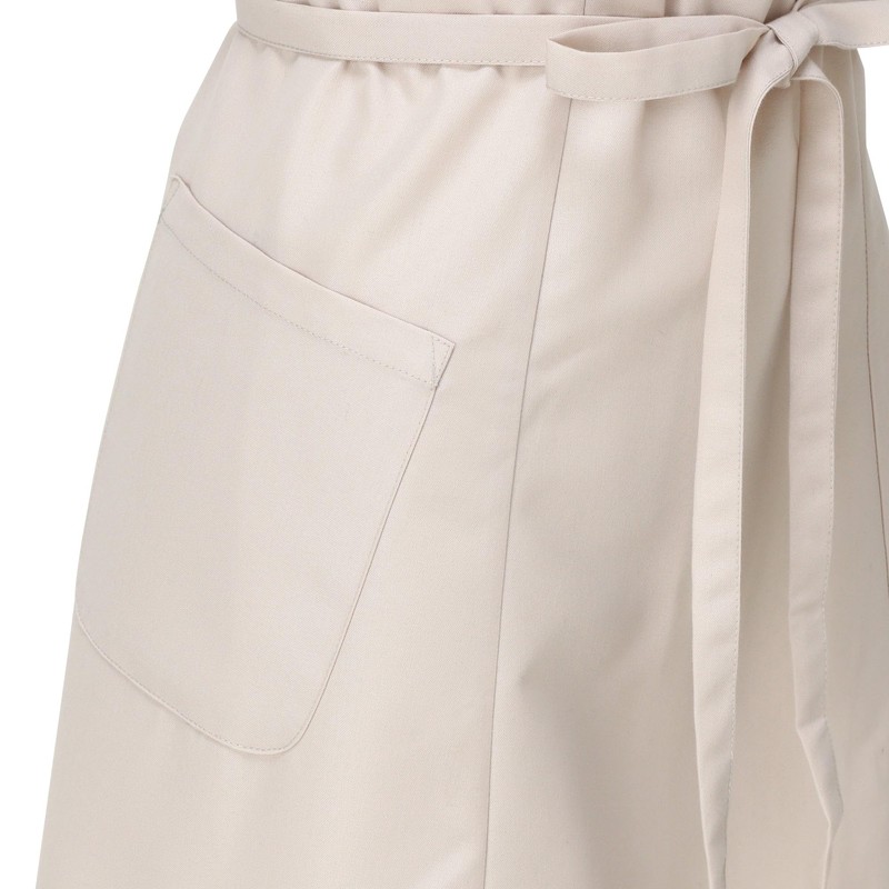 Francfranc French Mini Ruffle Full Apron, Beige