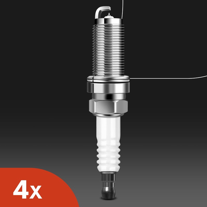 A-Premium Set of 4 Ignition Coil Pack and Iridium Spark