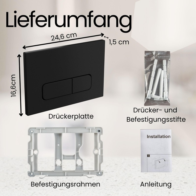 MYLAVABO Push Plate Toilet Actuator Plate Suitable for Geberit Sigma