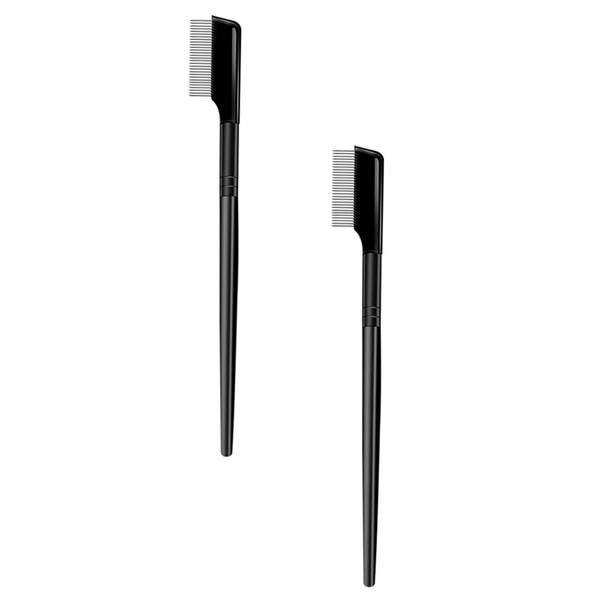 Outanaya 2PCS Steel Needle Eyelash and Brow Comb Dense Teeth