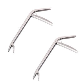 SagaSave 2PCS Stainless Steel Fishing Gripper Fish Hook Remover Extractor Fishing Tool Silver