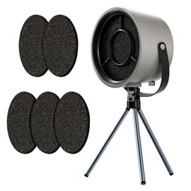 Yolispa Mini Portable Range Hood, Portable Extractor Fan Kitchen with 3 Wind Speeds, Desktop Cooker Hood, Portable Extractor Fan Kitchen for Home Kitchen Fondue Hot Pot BBQ (Black Grey)