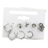 Patry Aretes Juego 8 Pza Bohemio Sol Luna Joyería Mano
