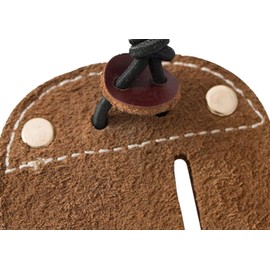 Namvo Cow Leather Archery Finger Tab For Recurve Bows Hunting Finger Protector Brown