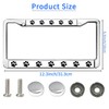 Dog Pawprint Aluminum License Plate Frame Paw Prints License Plate