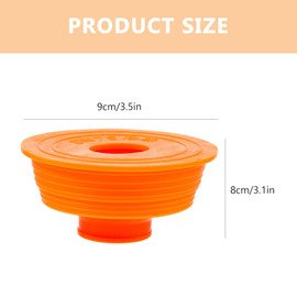 Uonlytech Drain Backflow Preventer Silicone Odor Proof Drainage Trap Sewer Pipe Sealer for Home Washing Machine Bathroom Insert Drain Plug (Orange)