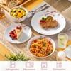VEWEET Dinnerware Sets for 6, 24 Pieces Porcelain Plates and