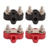 4Pcs Battery Power Stud M6 Dual Distribution Terminal Junction Post