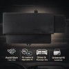 Keenso Extensor de Parasol para Coche, Protección Solar Antideslumbrante, Universal,