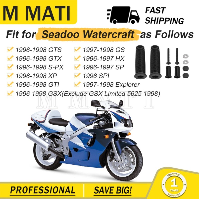M MATI Handlebar Grip Kit for Sea-Doo GTS GTX SPX