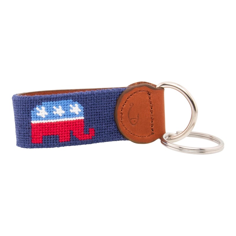 Huck Venture Republican Needlepoint Key Fob & Keychain (Republican)