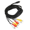 Mini DIN to 6 RCA Cable 9 Pin Clear Signal