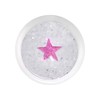 Body Candy 0 Gauge Clear Acrylic Glitter Purple Star Confetti