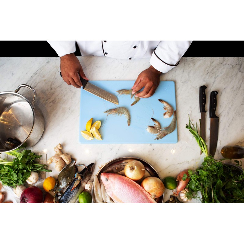 18 x 12 Large Blue Plastic Cutting Board for Fish,