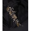 Denifery Hojas de oro para el pelo, perlas de vid,