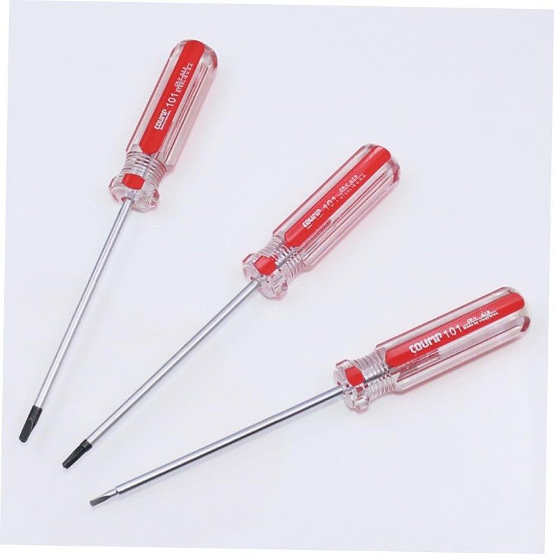 iplusmile 4pcs Triangle Screwdriver Vanadium Steel Removal Tool with Ergonomic