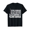 Regalo Divertente Chitarrista Strumento Musicale Chitarra Maglietta