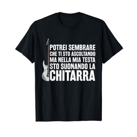 Regalo Divertente Chitarrista Strumento Musicale Chitarra Maglietta