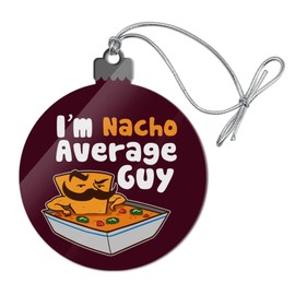 GRAPHICS & MORE I'm Nacho Average Guy Chip with Mustache Funny Acrylic Christmas Tree Holiday Ornament