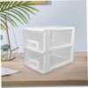 DOITOOL Clear Drawer Organizer Box for Office Desk Storage Case