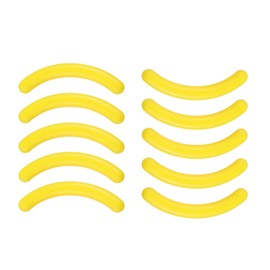 AKOAK Universal Soft High Elastic Silicone Eyelash Clip Replacement Pad, Eyelash Clip Filler Pad - Pack of 10 (Yellow)