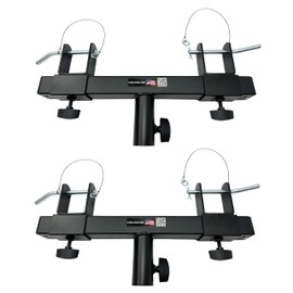 Two (2) Black Triangle or Square Truss Adapter Bracket Tripod Crank Light Stand 40mm.