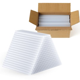 Dealpoli Full Size Hot Glue Sticks, 100 Pcs Clear Glue Sticks for All-temp Glue Guns, 8" Long and 0.43" Diameter Hot Melt Glue Sticks for DIY Art Craft Sealing Repairing Festival Decoration(DP040)