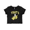 Funny Fruit Pun That's Bananas Juniors Lettuce Trim Crop Top