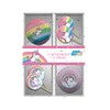 Einhorn Muffin Backset im Geschenkkarton: 24 Muffinförmchen + 24 Fähnchen