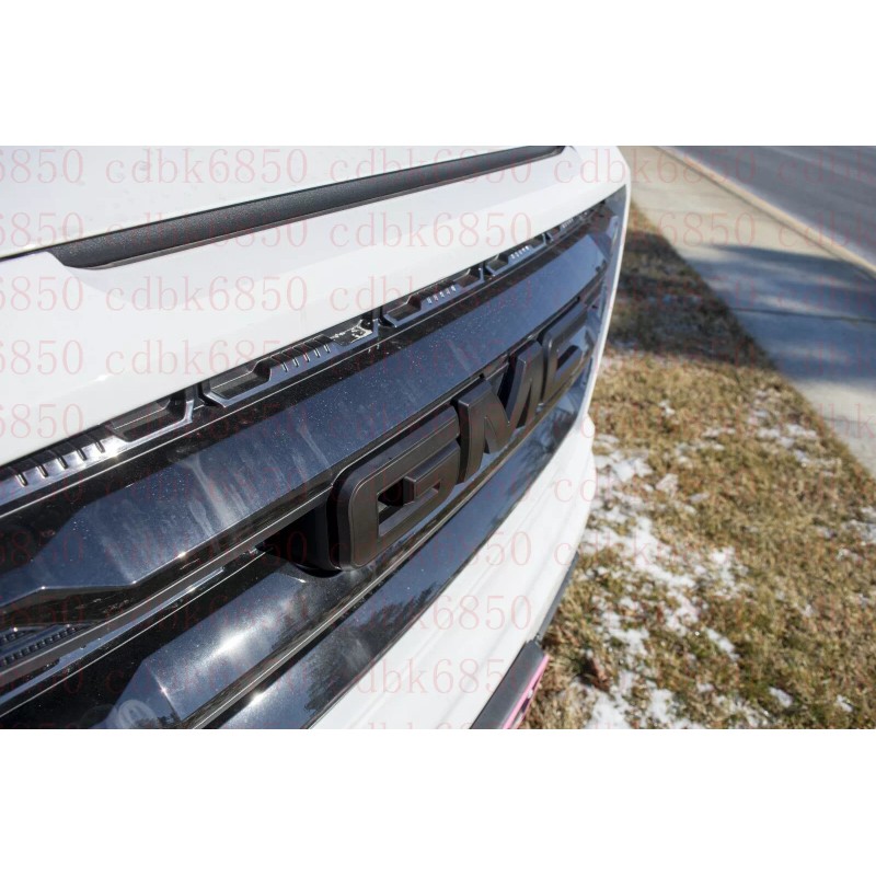 Auto Front Matte Black Emblem Overlay 2019-2024 GMC Sierra 1500