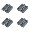 4PCS 40 * 40 * 9mm Nylon Hinge Black Folding
