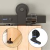 CCJH 5FT Sliding Barn Door Hardware Kit, Heavy Duty, Smoothly