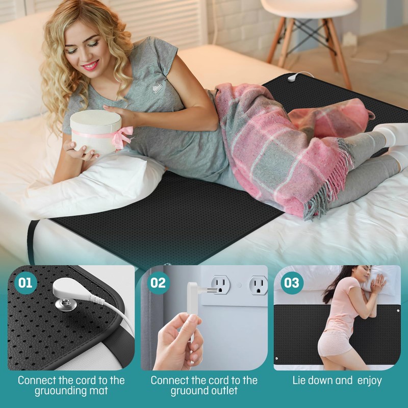Grounding Mat for Bed, Grounding Mat Queen Size, Grounding Mattress