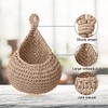 AIMALL 3pcs Boho Wall Hanging Baskets Set – Handwoven Jute