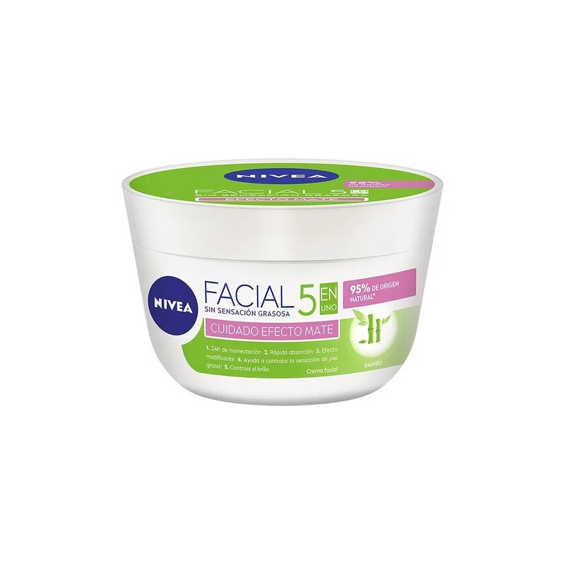 Crema Facial Hidratante NIVEA 5 En 1 Efecto Mate 200ml