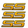 3pcs New Front Door SS Emblem 3D Badge Nameplates Compatible