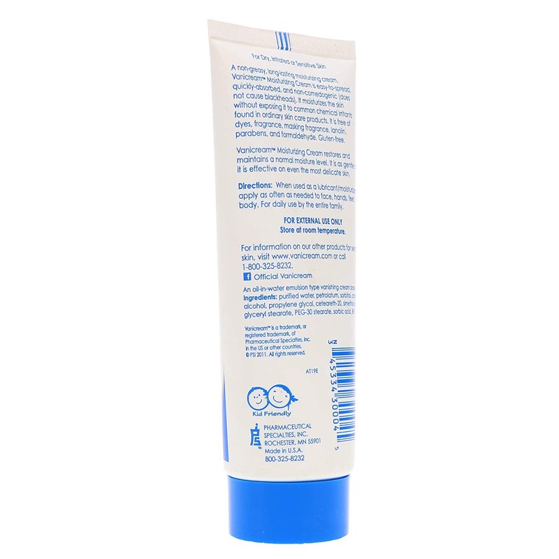 VANICREAM Skin Cream Tube 4 OZ by Vanicream