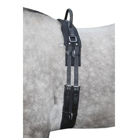 HKM Lunging girth 1795 lunging belt Black Pony