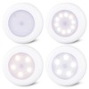 STAR-SPANGLED 4 Pack 3.1” Dimmable Push Tap Lights, Stick on