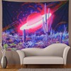 Lahasbja Trippy Planet Tapestry Psychedelic Cactus Tapestry Mysterious Galaxy Space