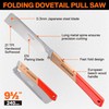 JORGENSEN Japanese Pull Saw, 9.5 Inch Pro Folding Dovetail Saw