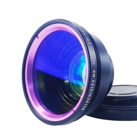 HUNST F-Theta Scan Lens Field 110x110mm FL 163mm for Fiber Laser Engravers Optical Scanning Lens for 1064nm Galvo System, M85 Thread (110x110mm FL 163mm)