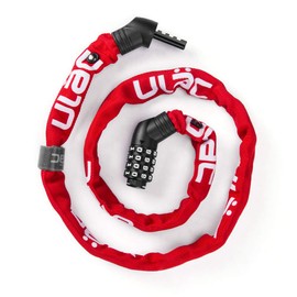 ULAC Bicycle Chain Lock Key Dial Lock Cable Lock Bike Lock Wire Lock High Cut Resistance Cable Lock Anti-Theft Heavy Duty 4 Digit PIN