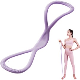Resistance Bands, Strength Training, Pull-Up Band in the Shape of 8, Resistance Bands for Shoulder Exercises, Fitness, Stretch Muscle Training for Flexibility & Strength, Yoga Stretching (Purple)
