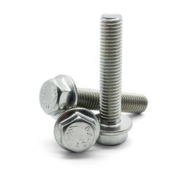 Hippo Hardware M8 (8mm X 20mm) Flanged Hexagon Head Bolts Flange Hex Screws Fully Threaded A2 Stainless Steel (Pack of 30)