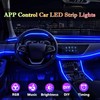 DEHERANE Interior Car LED Strip Lights, RGB 6 in 1