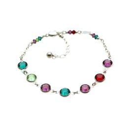 Birthstone Bracelet, Mothers Bracelet, Mothers Day Gift, Grandmother Bracelet, Everyday Bracelet, Sterling Silver Birthstone Bracelet, Grandma Gifts