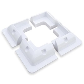 Solar panel brackets, 4 pieces, solar panel bracket, ABS material is high temperature, solar corner bracket, drill-free, side mount set is widely used for caravans, boats, flat roofs