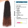 24 Inch 9 Packs Pre-Looped Boho Island Twist Crochet Braids