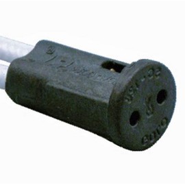 LVS8 G4 Premium Quality Nylon Low Voltage Bi-Pin Halogen Lamp Socket With 18" Wire Leads